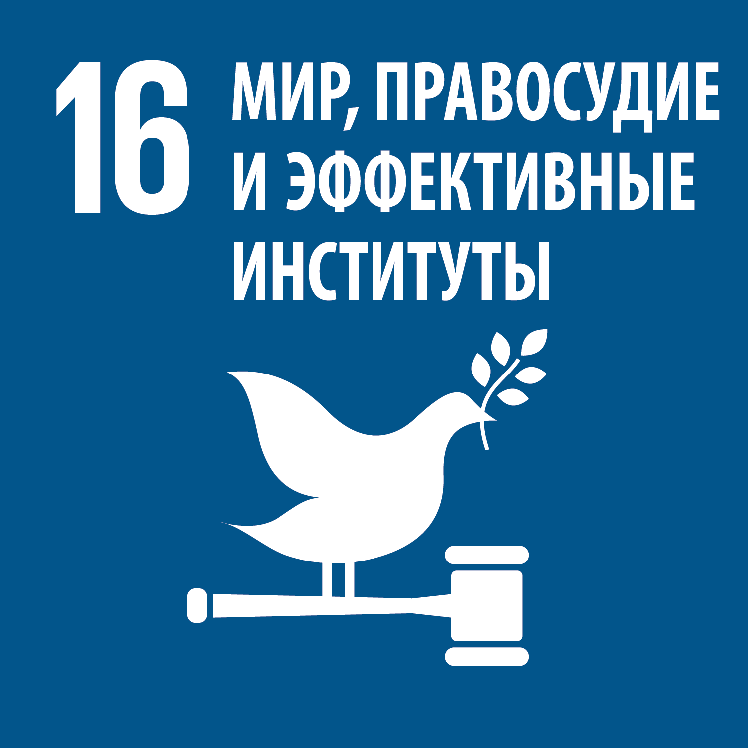 Цель 16 - Содействие построению миролюбивого и открытого общества в интересах устойчивого развития, обеспечение доступа к правосудию для всех и создание эффективных, подотчетных и основанных на широком участии учреждений на всех уровнях